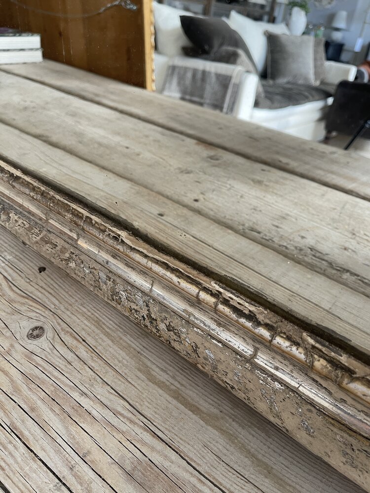 Antique Antique Louise Philippe Silver-Framed Mirror