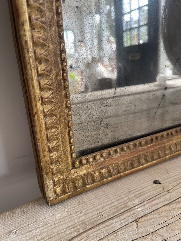 Antique Antique Gilt Mirror Small