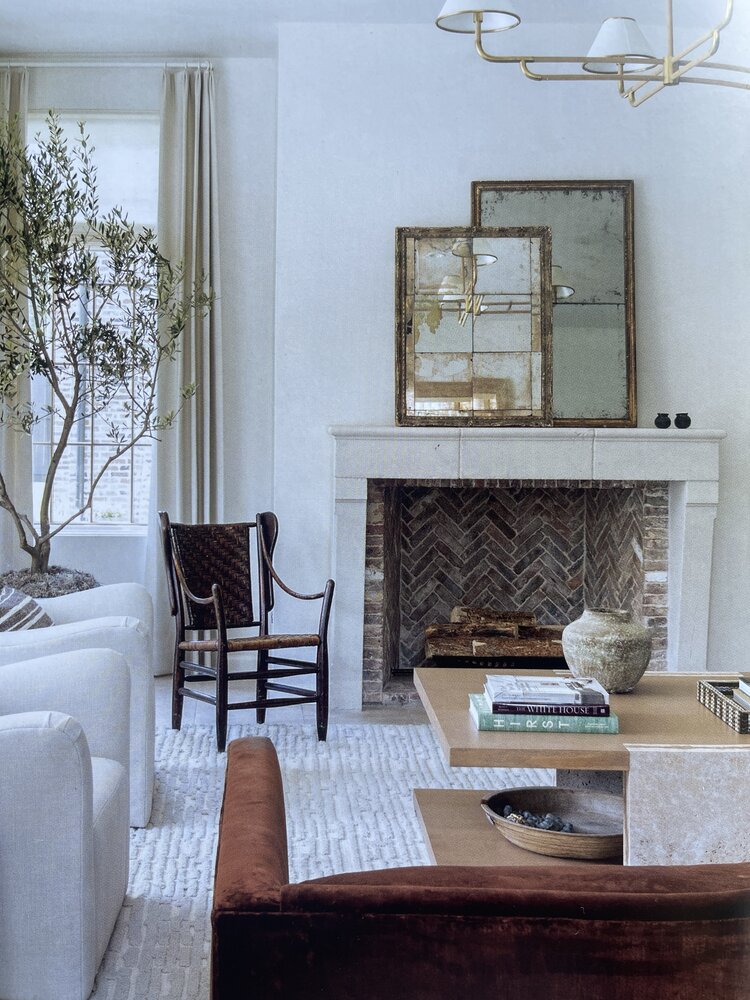 Antique Antique French Office Mirror