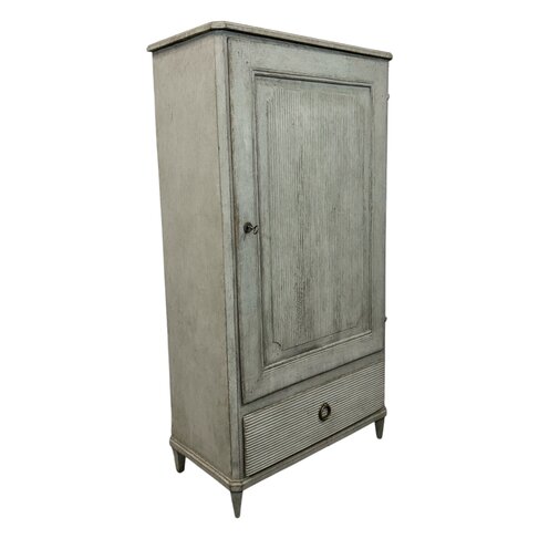 Antique Gustavian Cabinet Blue Grey (SOLD)