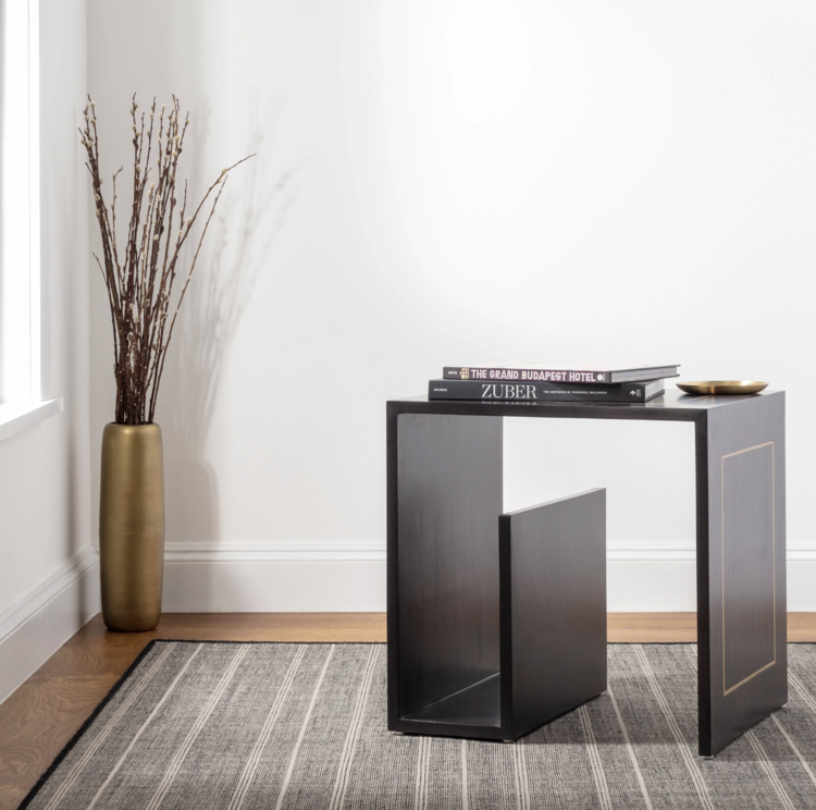 Dash&Albert Samson Black Indoor/Outdoor Rug (2x3 and 3x5 in-stock)