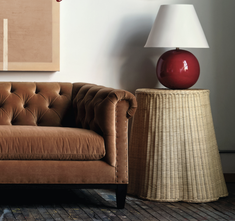 Gild & Co. Context Side Table, natural rattan