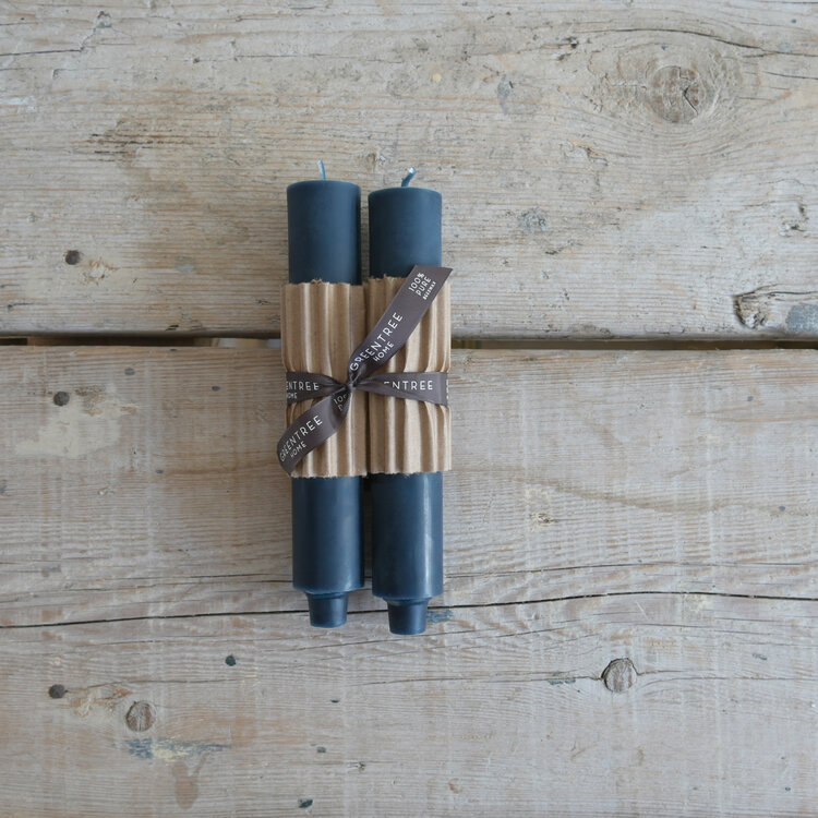 9" Columns taper candles, set of 2