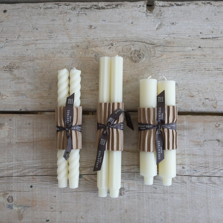 9" Columns candles, set of 2