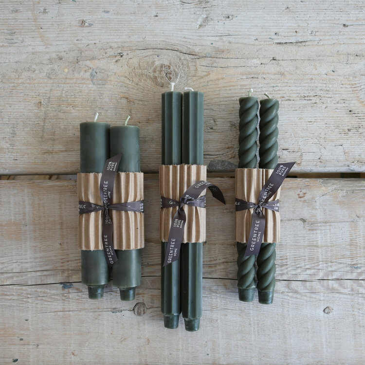 9" Columns taper candles, set of 2