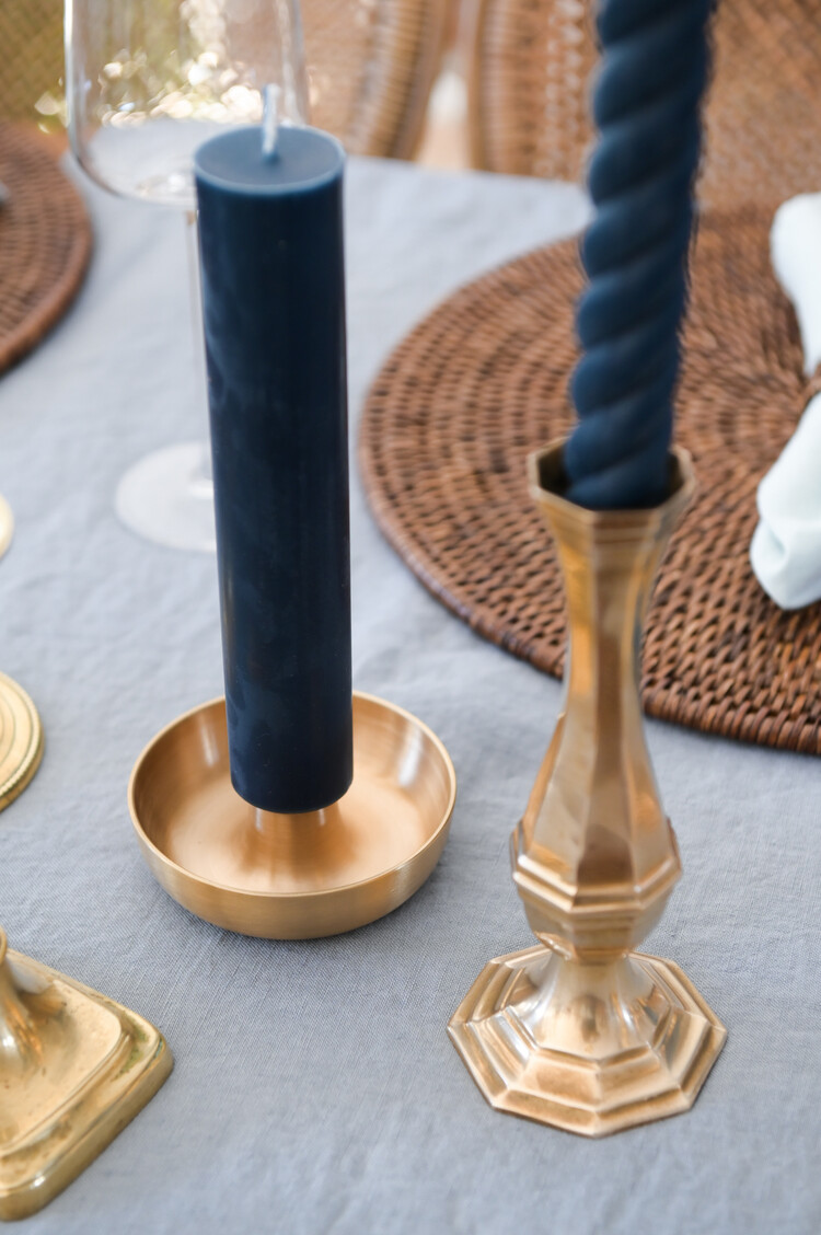 9" Columns candles, set of 2