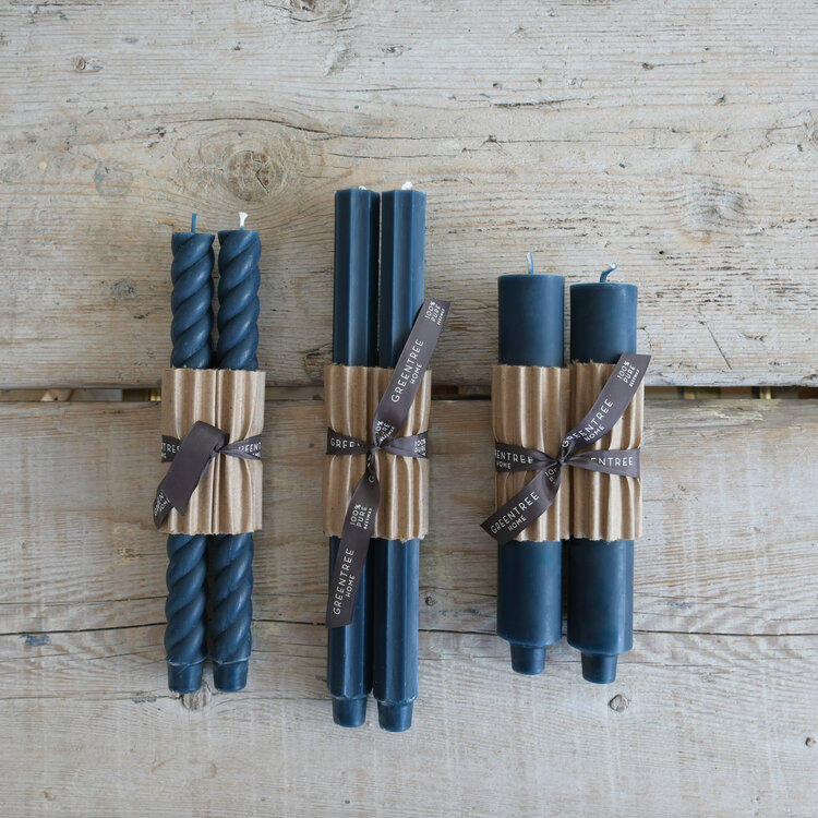 Rope Taper Candles, set of two