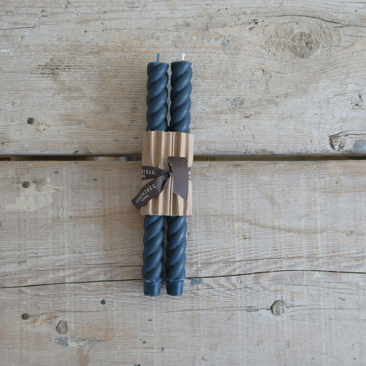 Rope Taper Candles, set of two