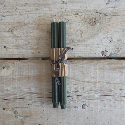 Fluted Church Taper Candles s/2