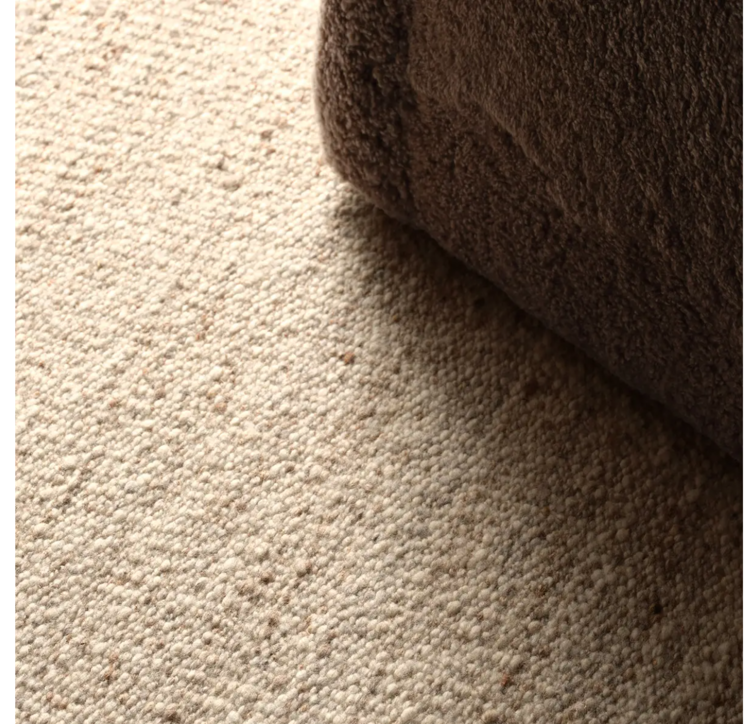 Ferret Wool Jute Rug in Wheatstone