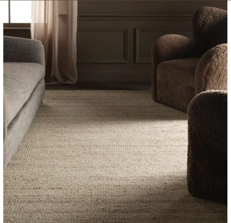 Ferret Wool Jute Rug in Wheatstone