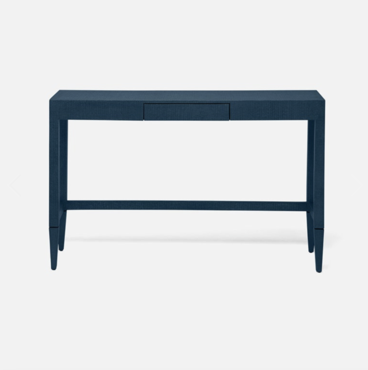 Conrad Faux Raffia Console Table