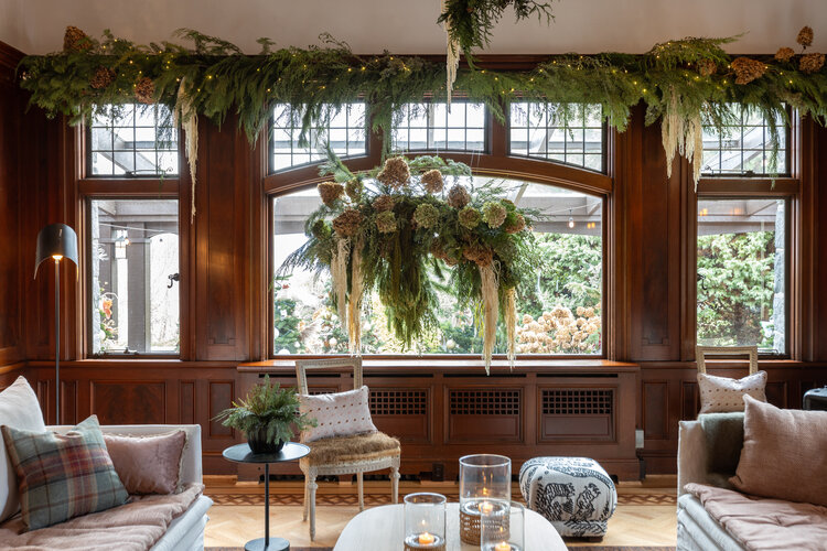 Mushroom Ottoman in Tiger Mountain