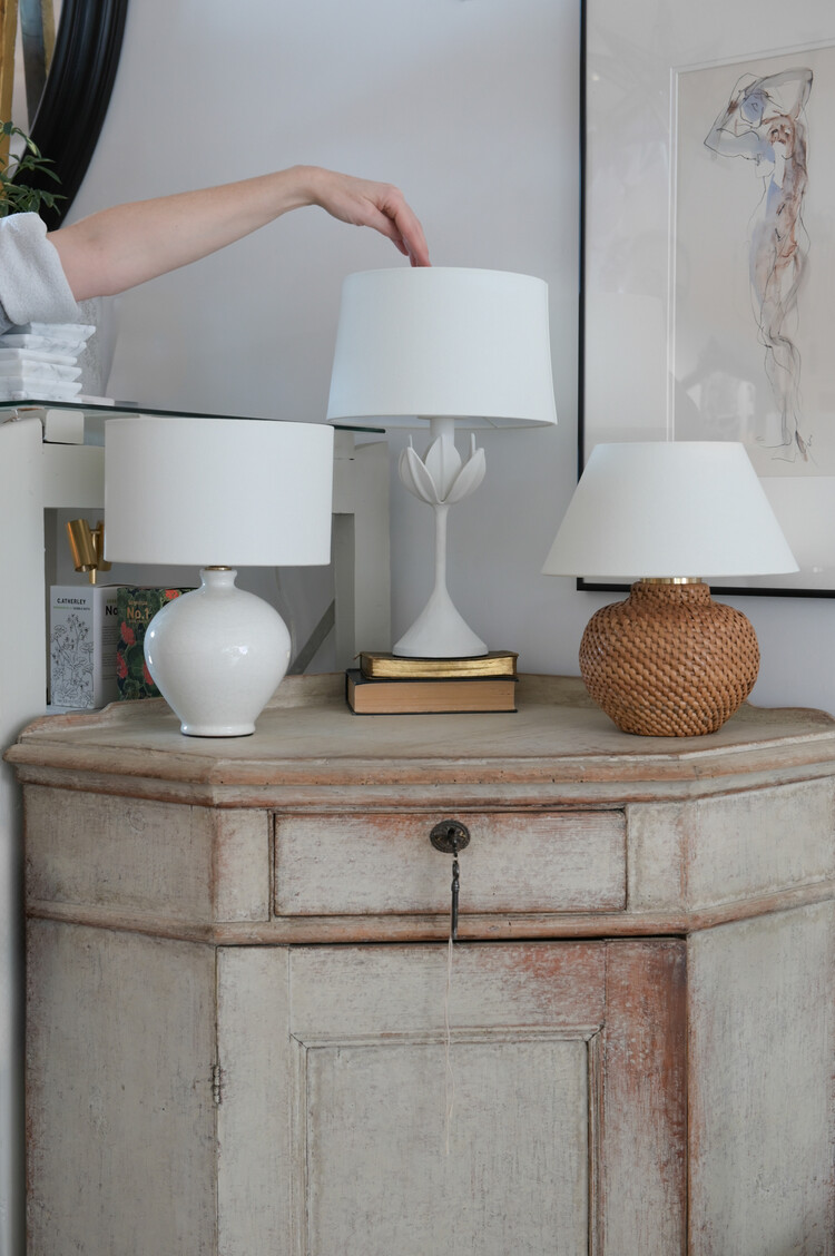 Avedon 11" Cordless Rattan Lamp