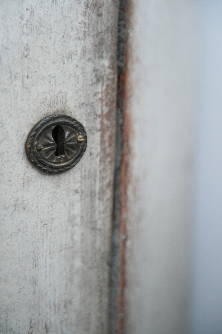Antique Swedish Corner Cabinet