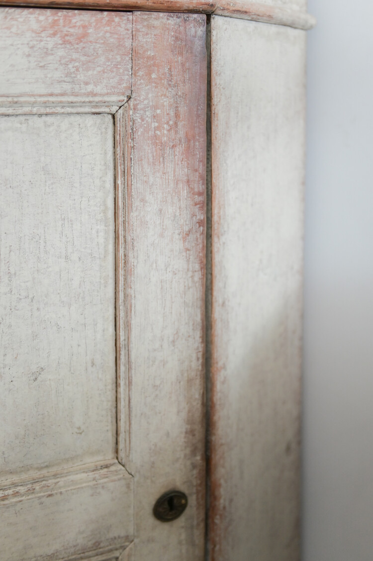 Antique Swedish Corner Cabinet