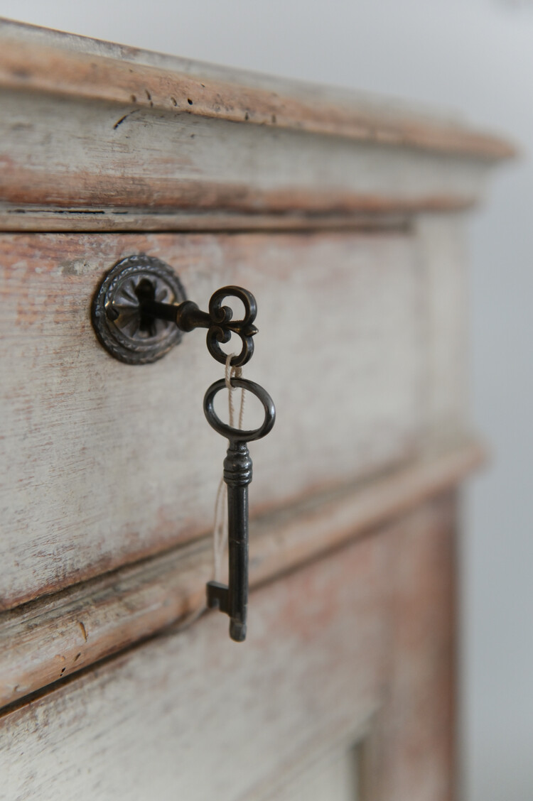 Antique Swedish Corner Cabinet