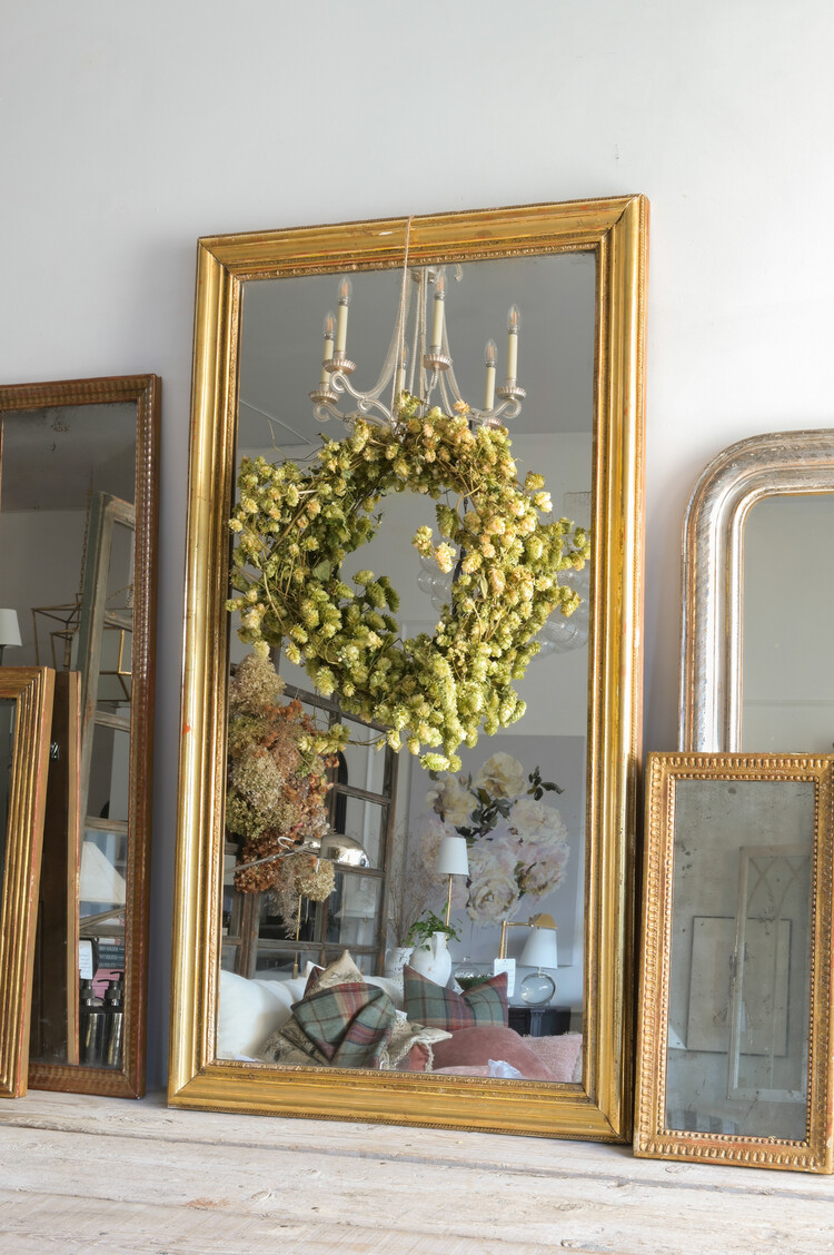 Antique Gilt Mirror Small