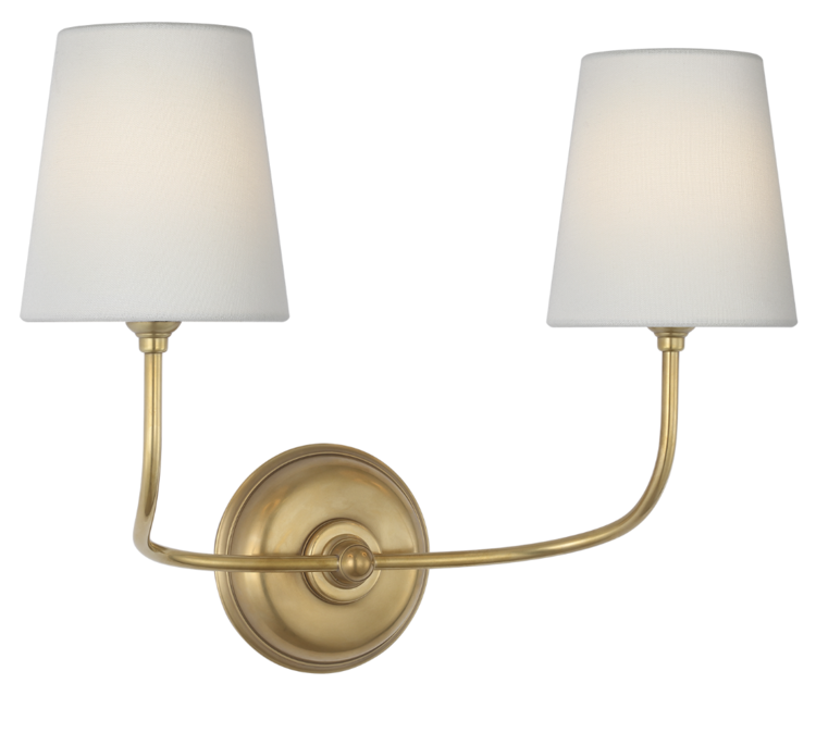 Vendome Cordless Double Sconce by Visual Comfort