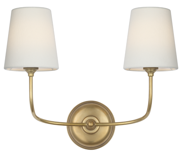 Vendome Cordless Double Sconce by Visual Comfort