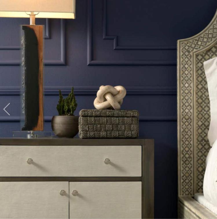 Lilou Box in Pewter Lattice Abaca