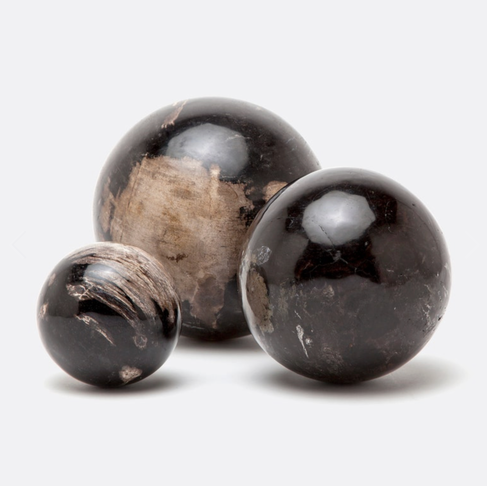 Pigeon & Poodle Bram Object, Dark Petrified Wood