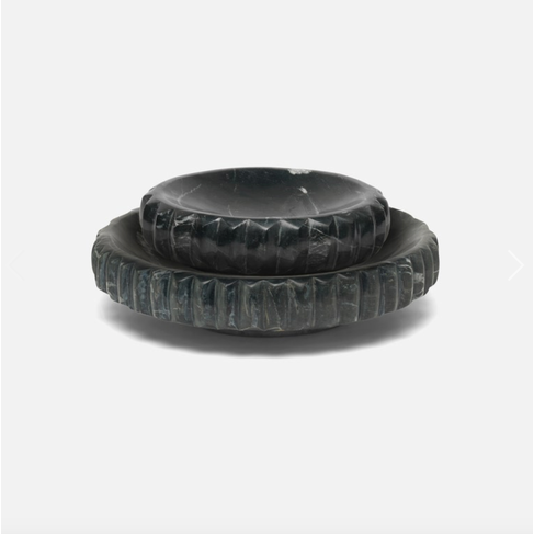Analia Black Marble Tray