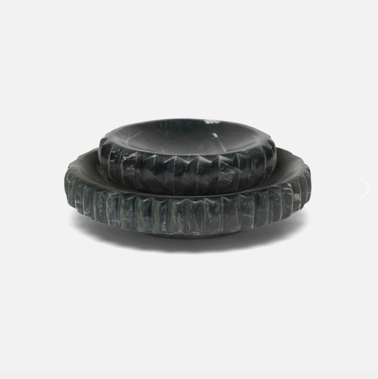 Analia Black Marble Tray