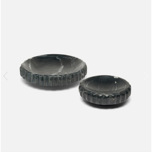 Made Goods Analia Black Marble Tray