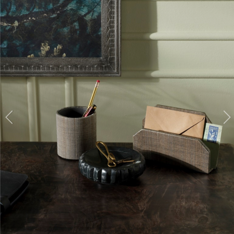 Made Goods Analia Tray, Black Marble