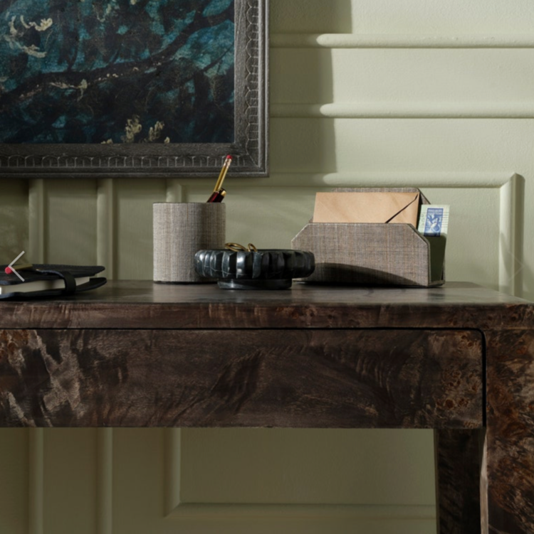 Analia Tray, Black Marble