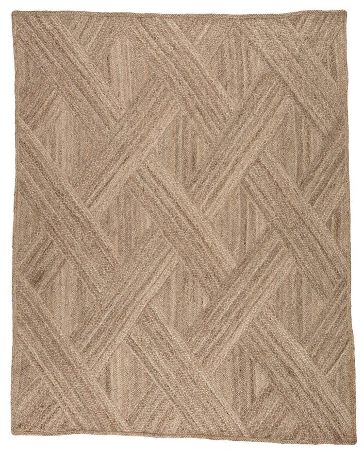 Naturals Vero Jute Rug in marshmallow or pebble