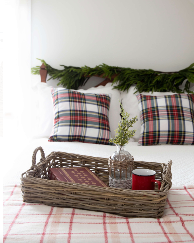 Rectangular Grey Rattan Tray
