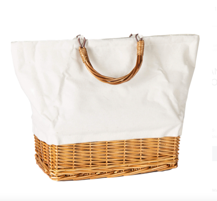 Willow & Fabric Cooler Bag