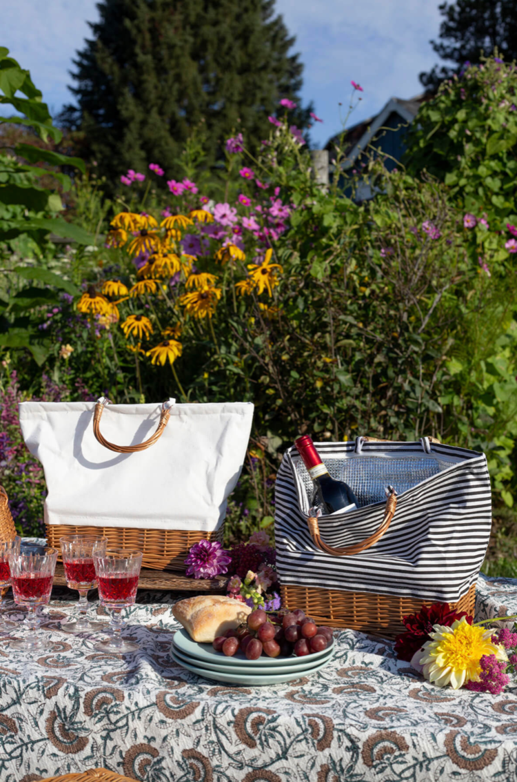 Willow & Fabric Cooler Bag