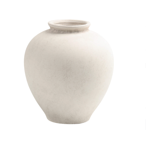 Bacon Basketware White Vase