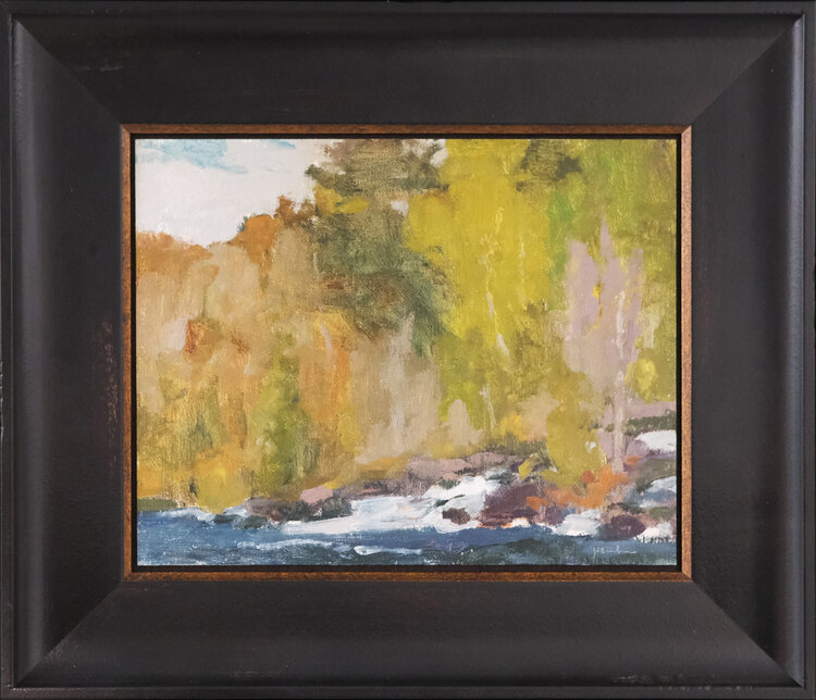 Ragged Falls, Algonquin, painting