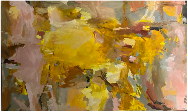 Gabreyl Harrison Garden, Evening Primrose painting