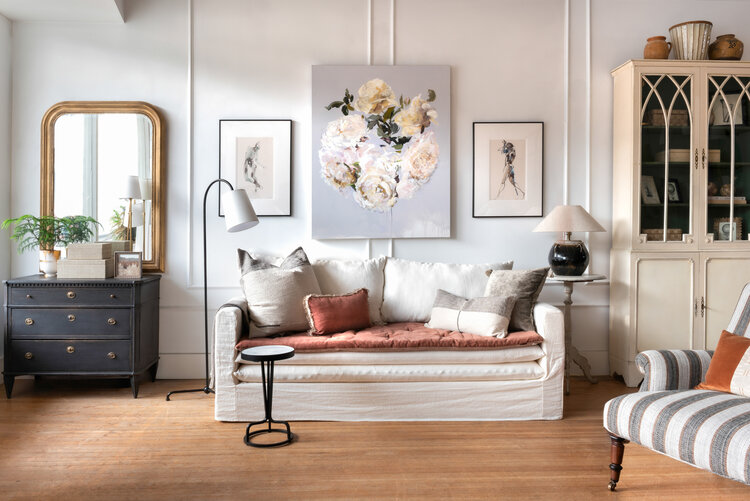 Bérengère Leroy Boheme Linen Sofa by Bérengere Leroy