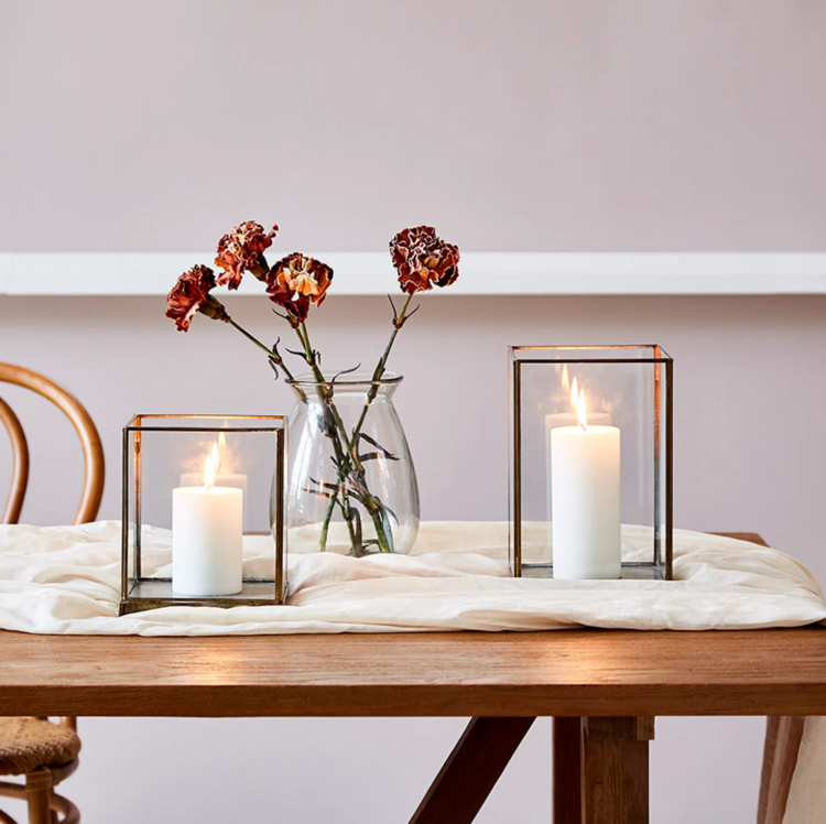Open Lantern in Brass