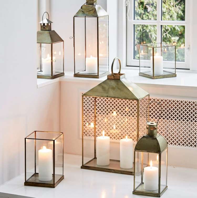Open Lantern in Brass