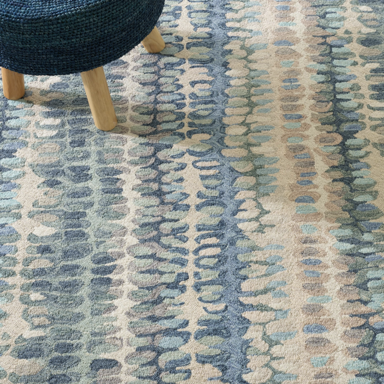 Paint Chip Hand Micro Hooked Wool Rug