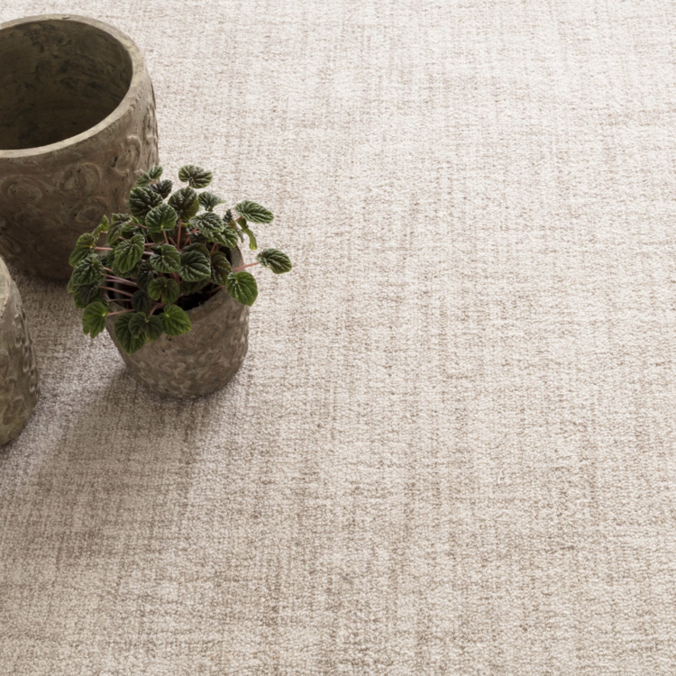 Crosshatch Wool Rug in blue or ivory