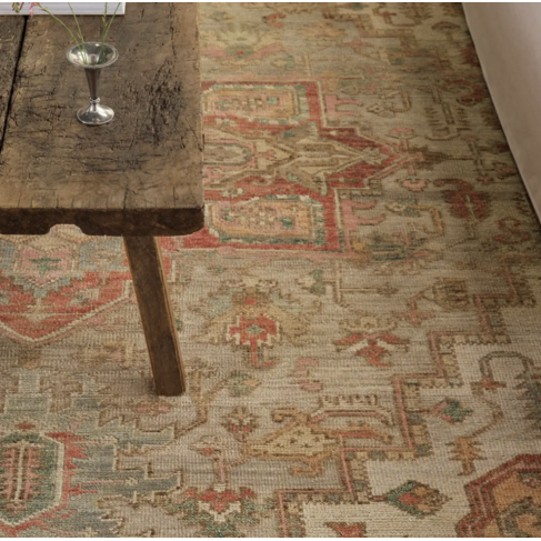 Cicek Hand-Knotted Wool Rug