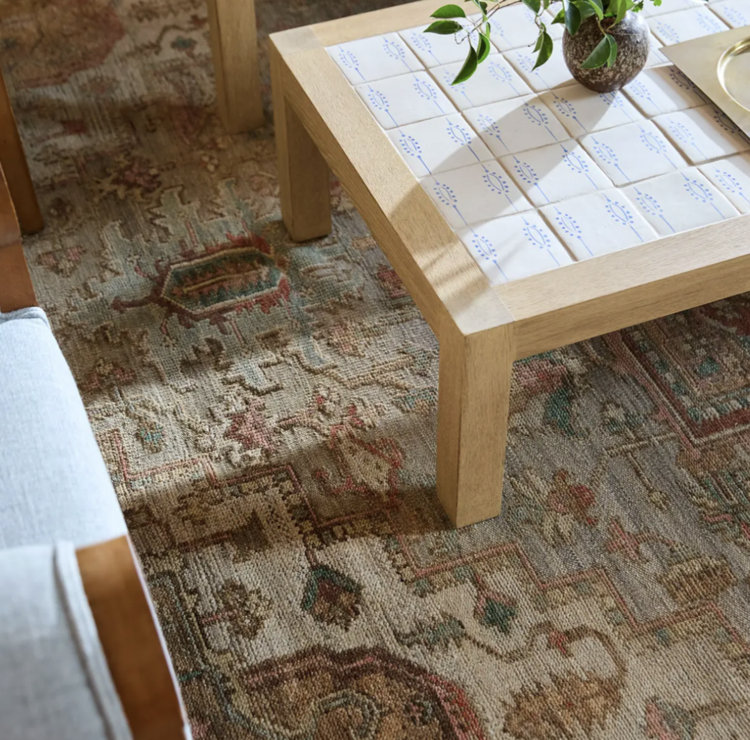 Cicek Hand-Knotted Wool Rug