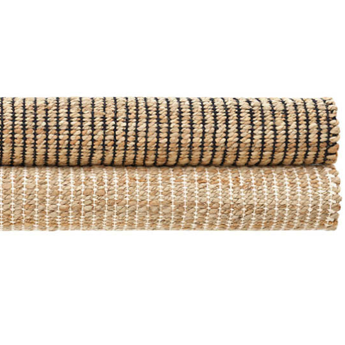 Dash&Albert Gridwork Black Woven Jute Rug