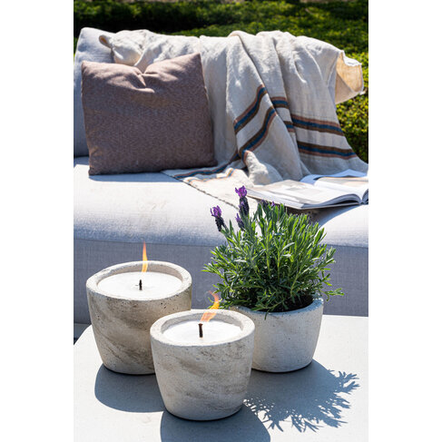 Mon Dada Outdoor Candle Neutral Small with Lid