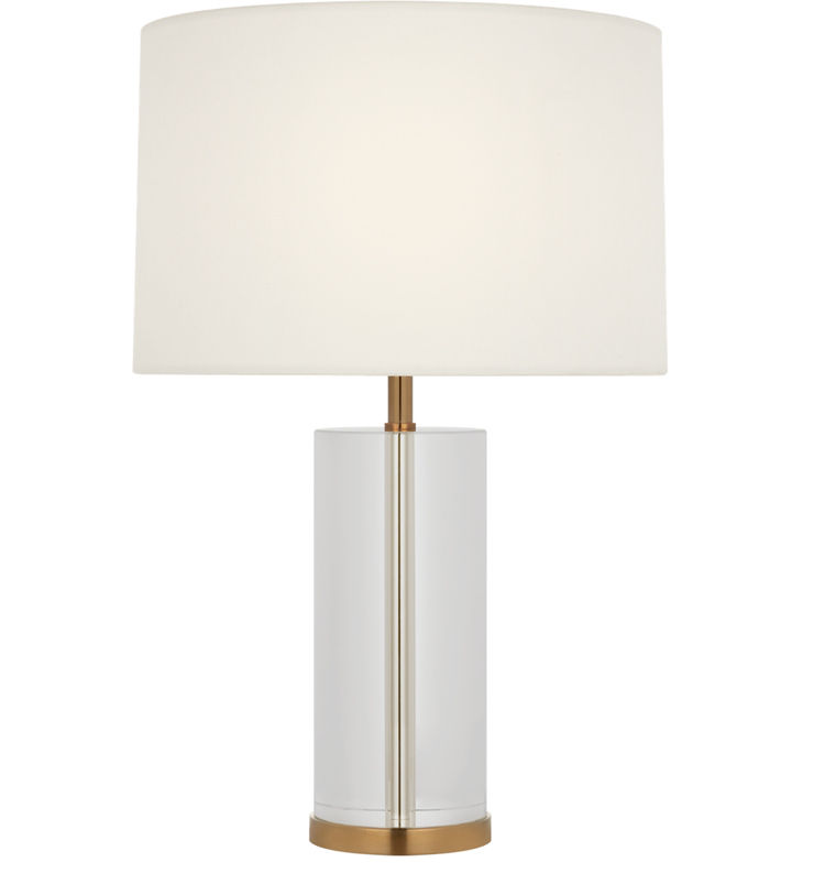 Lineham Cordless Table Lamp in Alabaster or Crystal