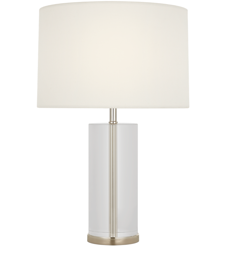 Lineham Cordless Table Lamp in Alabaster or Crystal