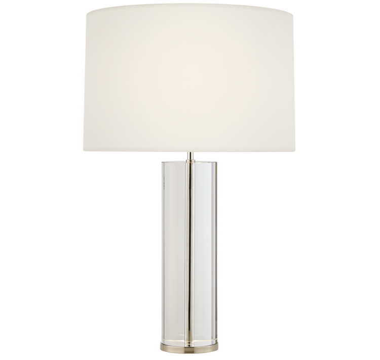 Lineham Cordless Table Lamp in Alabaster or Crystal
